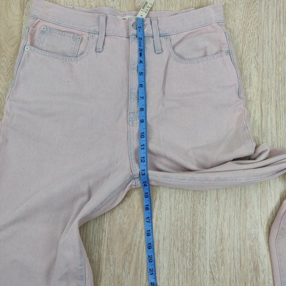 Madewell Size W 30 The Momjean Overdyed Edition Ankle Cropped Straight Jeans NWT - Picture 7 of 12